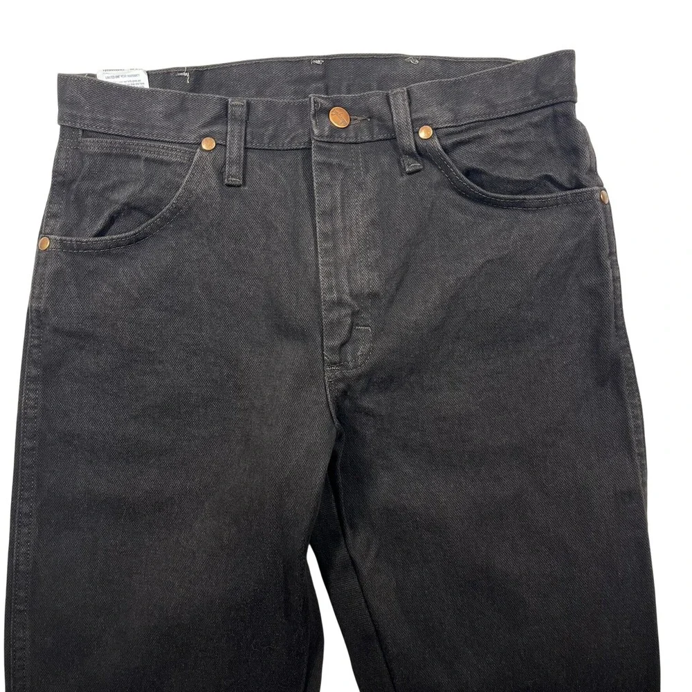 Wrangler Cowboy Cut Jeans Mens 30x30 Black 13MWZ Original Fit Straight Leg NWT